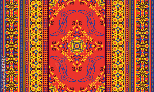 African ethnic native pattern.Traditional kente,ankara,kitenge,chitenge,capulana african wax print fabric pattern.Abstract vector motif pattern.For fabric,clothing,blanket,carpet,woven,wrap,decoration
