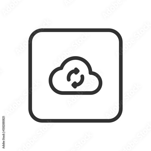 Cloud Storage Refresh - Update and Sync Cloud Storage Icon