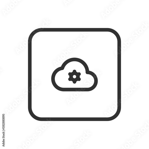Cloud Storage Setting - Configuration and Cloud Storage Icon