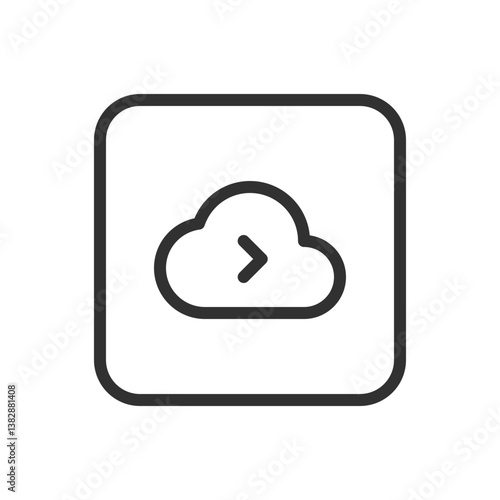 Cloud Storage Arrow - File Transfer and Cloud Storage Icon