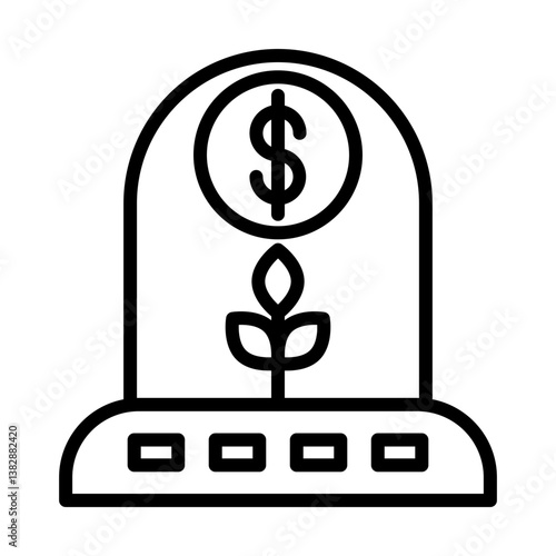 Incubation Center Vector Iine Icon Design