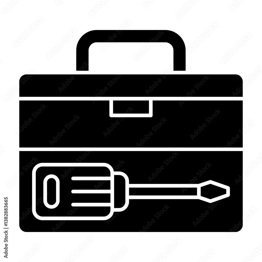 Toolbox Solid Style Icon Toolbox Solid Style Icon