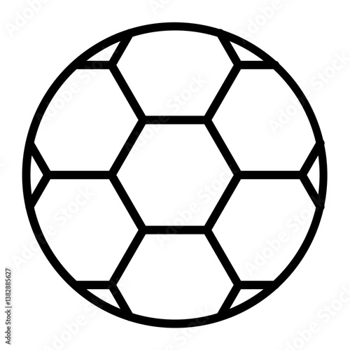 Foootball Vector Iine Icon Design