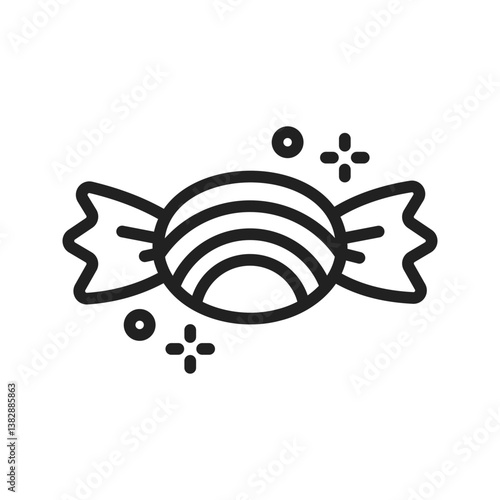 Toffee icon vector image. Suitable for mobile apps, web apps and print media.