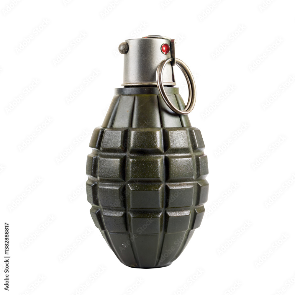 Fototapeta premium Hand grenade isolated on transparent background. Png