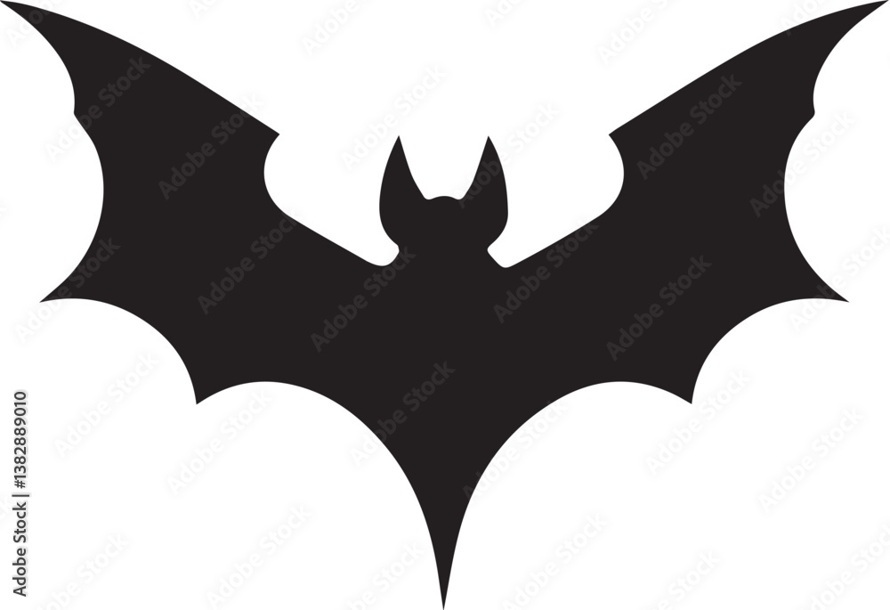 Fototapeta premium bat black silhouette vector