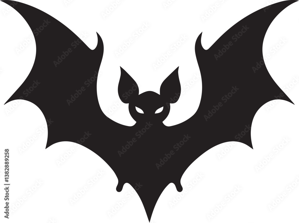 Fototapeta premium bat black silhouette vector
