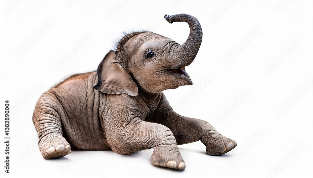 Obraz premium elephant isolated on white background