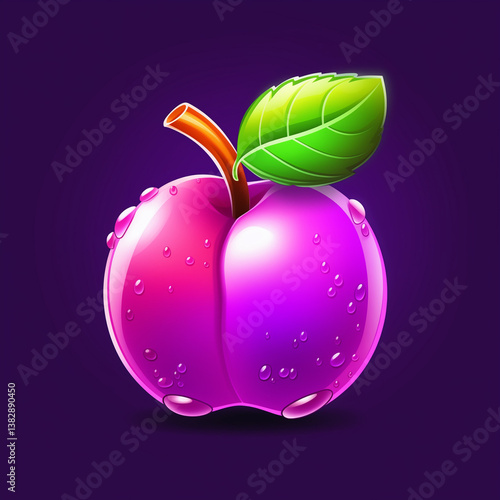 Plum fruit slot element for casino