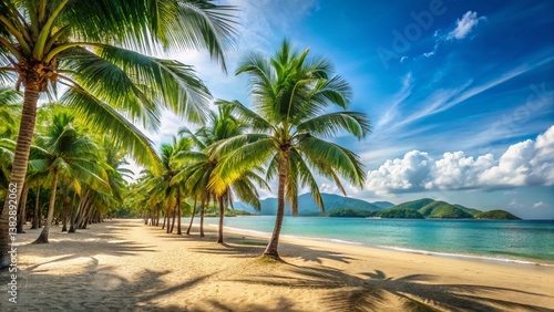 Sanya Bay Beach Coconut Grove: Stunning Hainan Island Coastal Scene