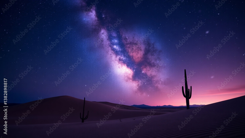 Fototapeta premium night in the dessert 