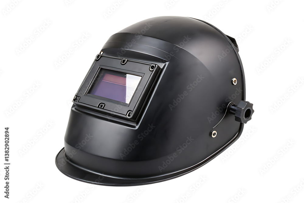 Fototapeta premium Welding helmet auto darkening professional grade on transparent background