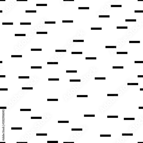 Grunge broken lines vector seamless pattern. Horizontal brush strokes, straight stripes or lines. Black ink striped hand drawn background. Geometric ornament for wrapping paper. Dry brushstrokes