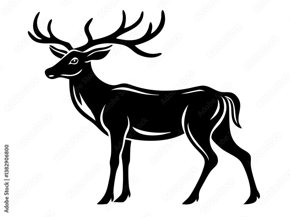 Fototapeta premium Deer silhouette