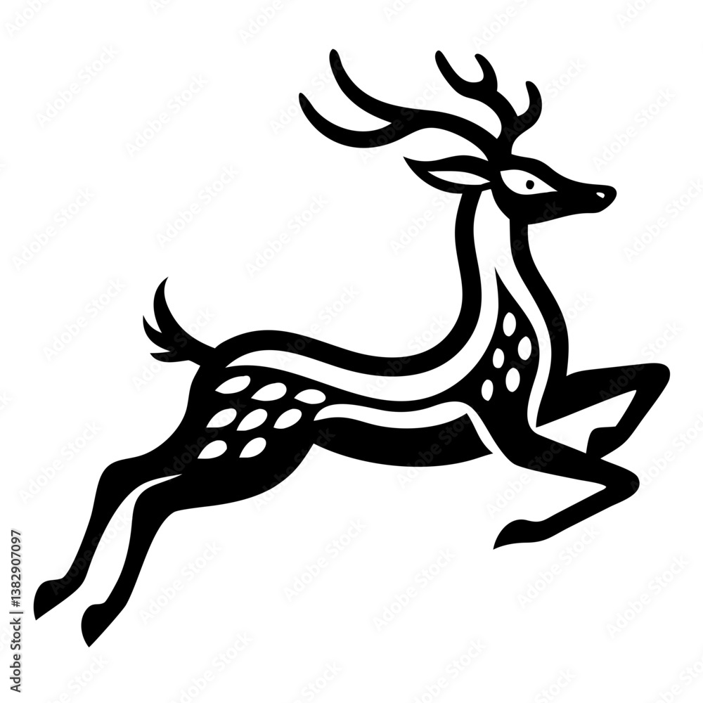 Fototapeta premium Deer silhouette