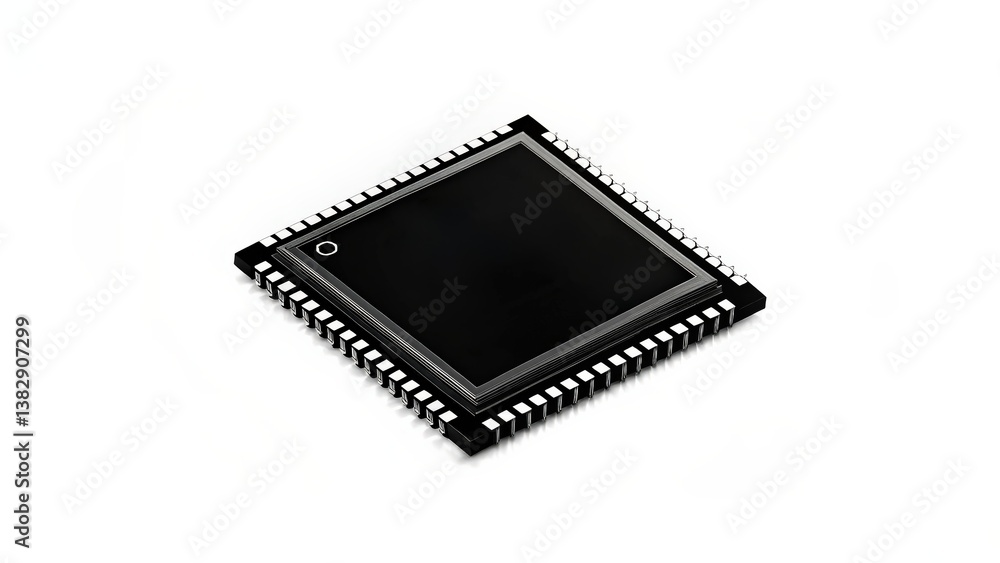 material science nanomaterials concept. Microchip with pins on a white background. material science nanomaterials concept. Microchip with pins on a white background.