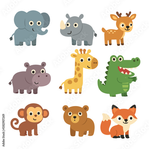 Woodland Creature Cartoon Collection