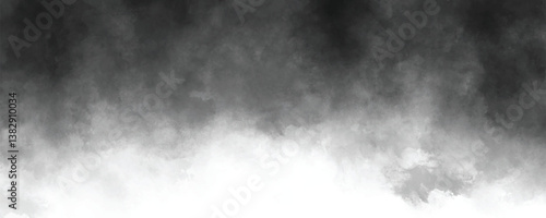 Hazy and stormy watercolor texture in black and gray with soft organic brushstrokes

