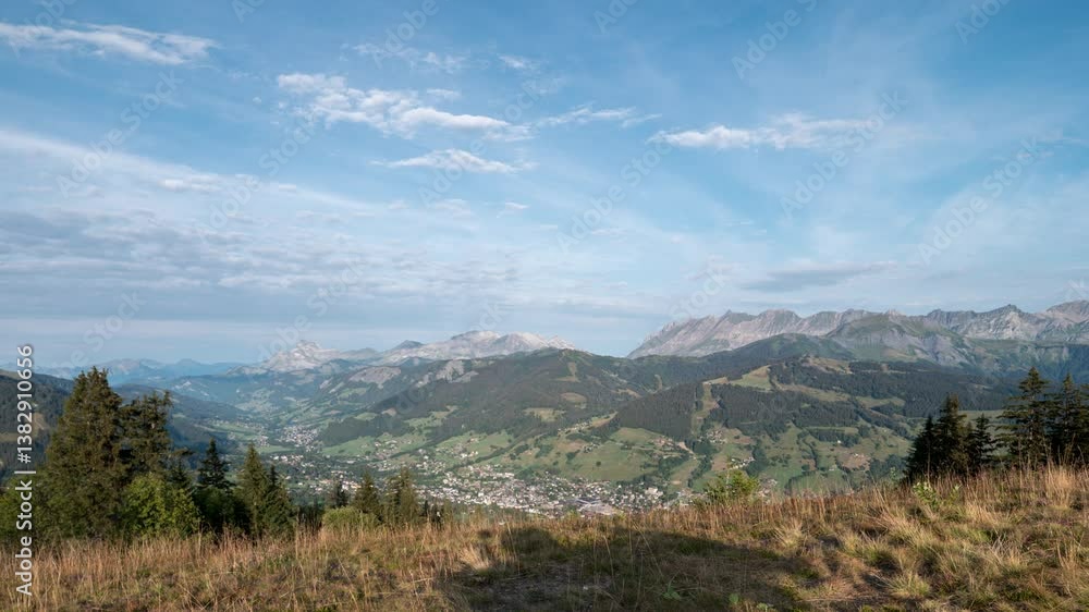 Timelapse - Megève depuis le Mont d'Arbois Timelapse - Megève depuis le Mont d'Arbois