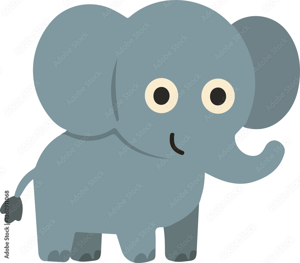 Fototapeta premium Cute Cartoon Giraffe Illustration flat