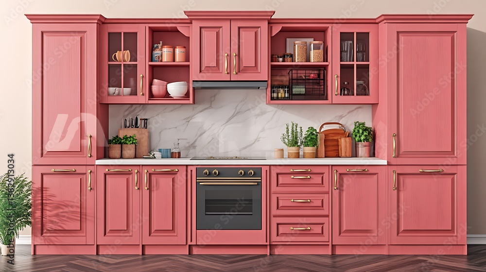A well designed kitchen featuring cabinetry and various appliances A well designed kitchen featuring cabinetry and various appliances