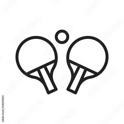 Table Tennis icon vector image. Suitable for mobile apps, web apps and print media.