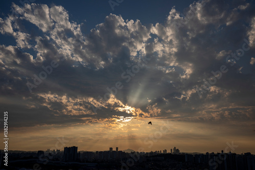 우리 동네 노을 모습