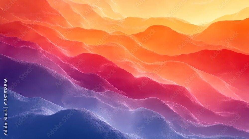 Fototapeta premium Waves Colour Graphic Texture Pattern Wallpaper Concept