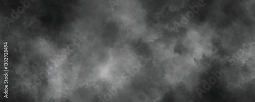 Hand-painted dreamy cloud-like texture with faded black and gray watercolor effects

