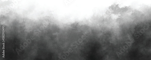 Dramatic storm-like abstract black and gray watercolor background with textured brushstrokes

