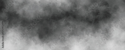 Soft textured monochrome ink splash with a dreamy and atmospheric grunge feel

