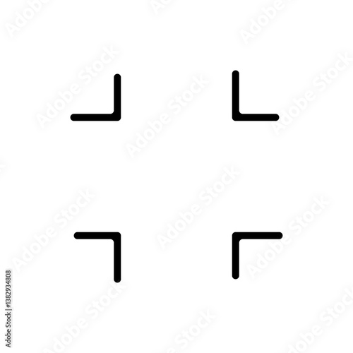 Exit full screen icon on white backround eps 10