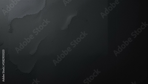 Matte black paper with ultra-smooth surface and soft shadows