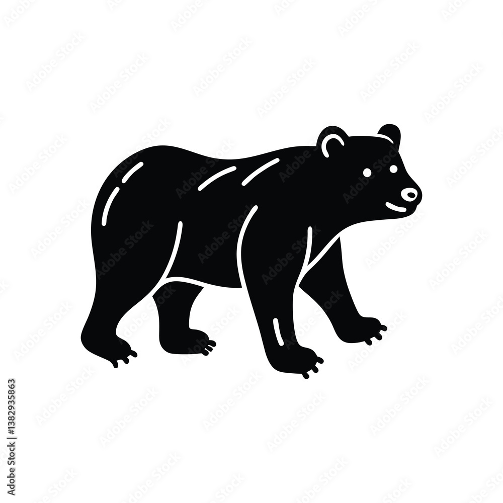 Fototapeta premium bear vector illustration