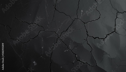 Weathered black paper with subtle cracks and faded streaks
