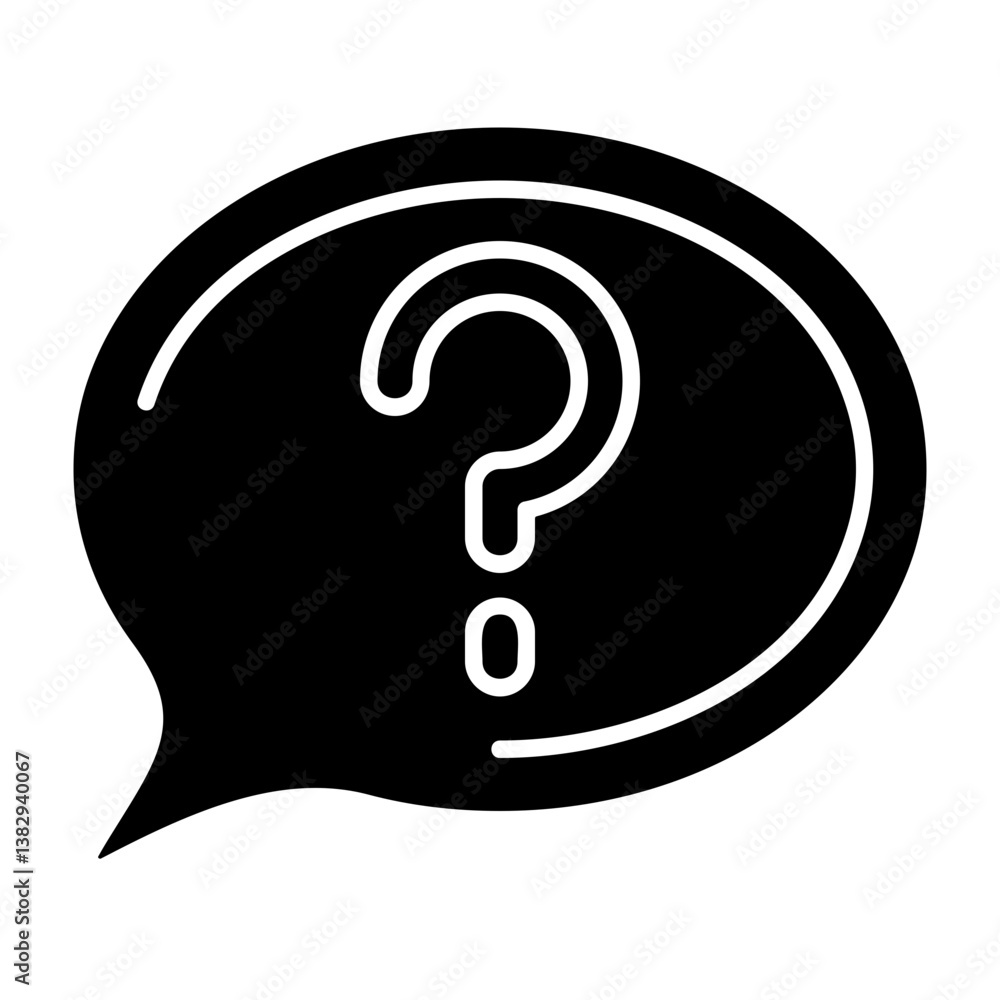 Question mark Solid Icon Style Question mark Solid Icon Style