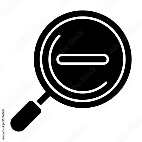 Zoom out Solid Icon Style