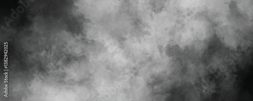 Dark and ethereal cloudy watercolor wash with a soft dreamy monochrome aesthetic

