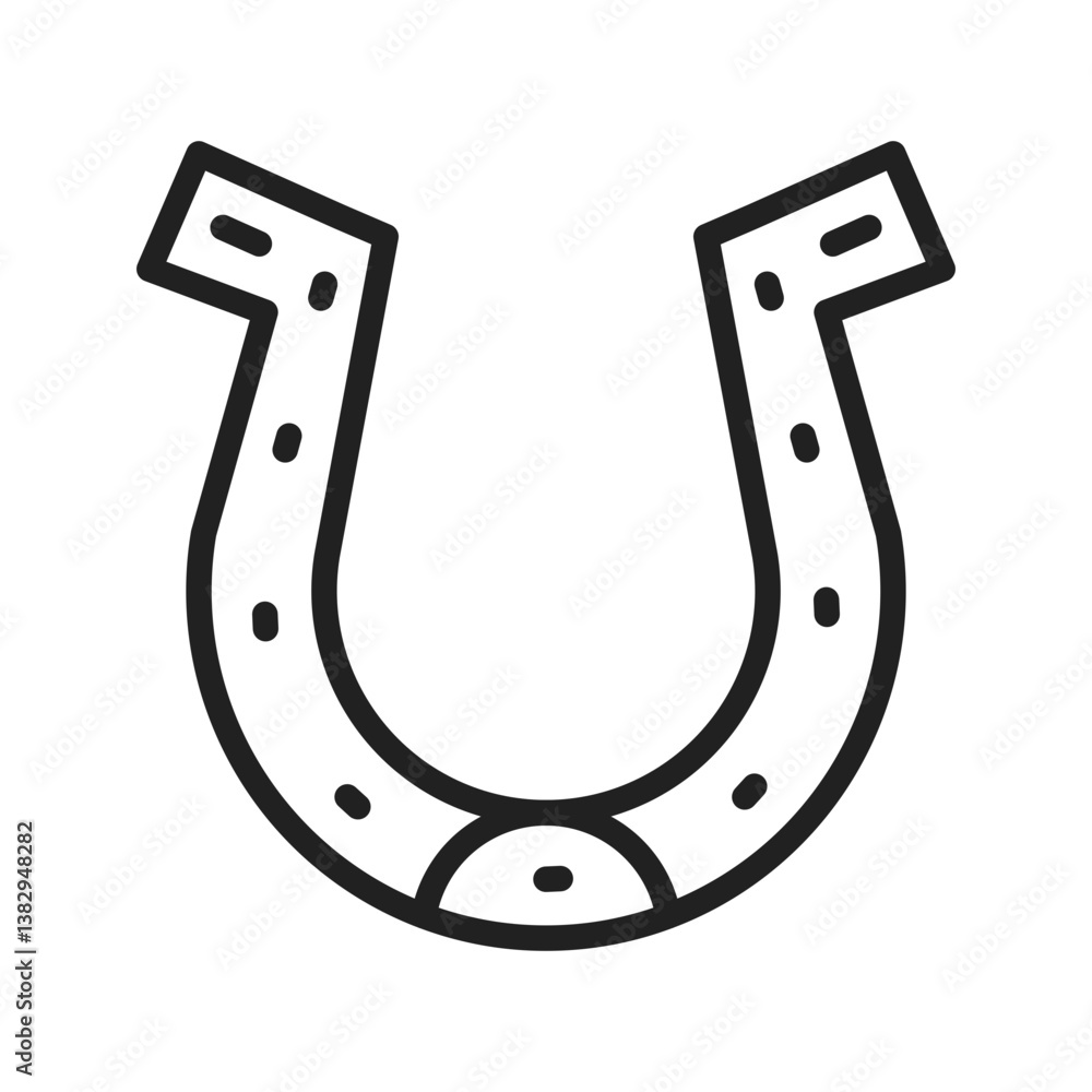 Horse Shoe icon vector image. Suitable for mobile apps, web apps and print media. Horse Shoe icon vector image. Suitable for mobile apps, web apps and print media.