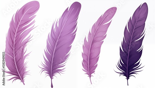 gold blue green blue purple feather