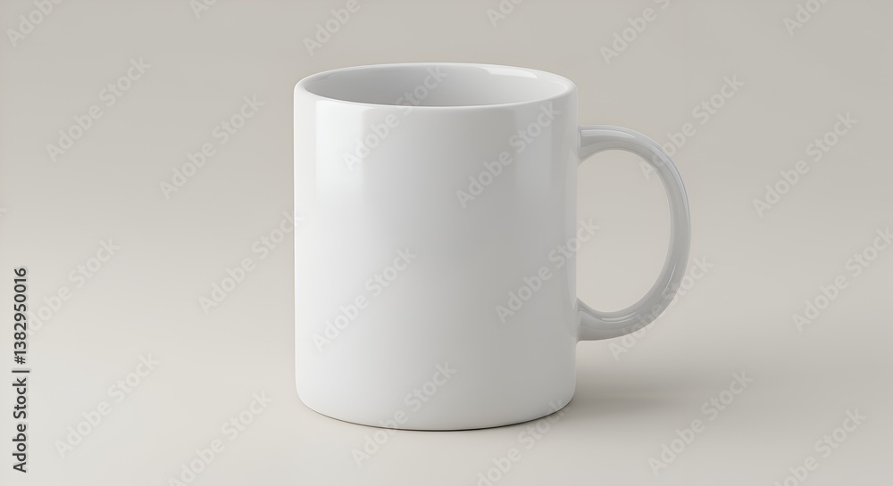 Blank white mug mockup for design. Blank white mug mockup for design.