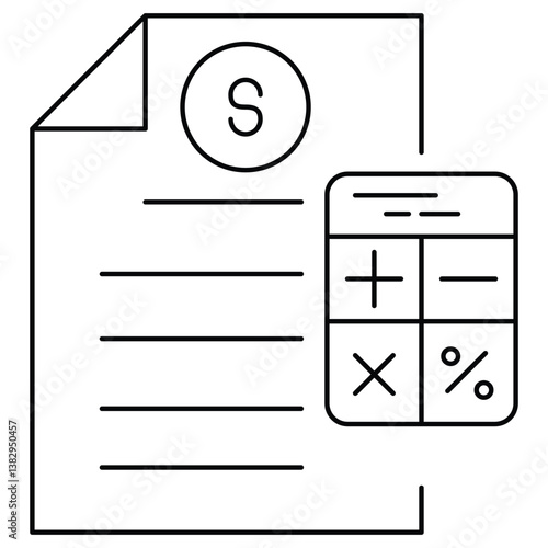  Locking In Your Interest Rate Icon. Vector Design