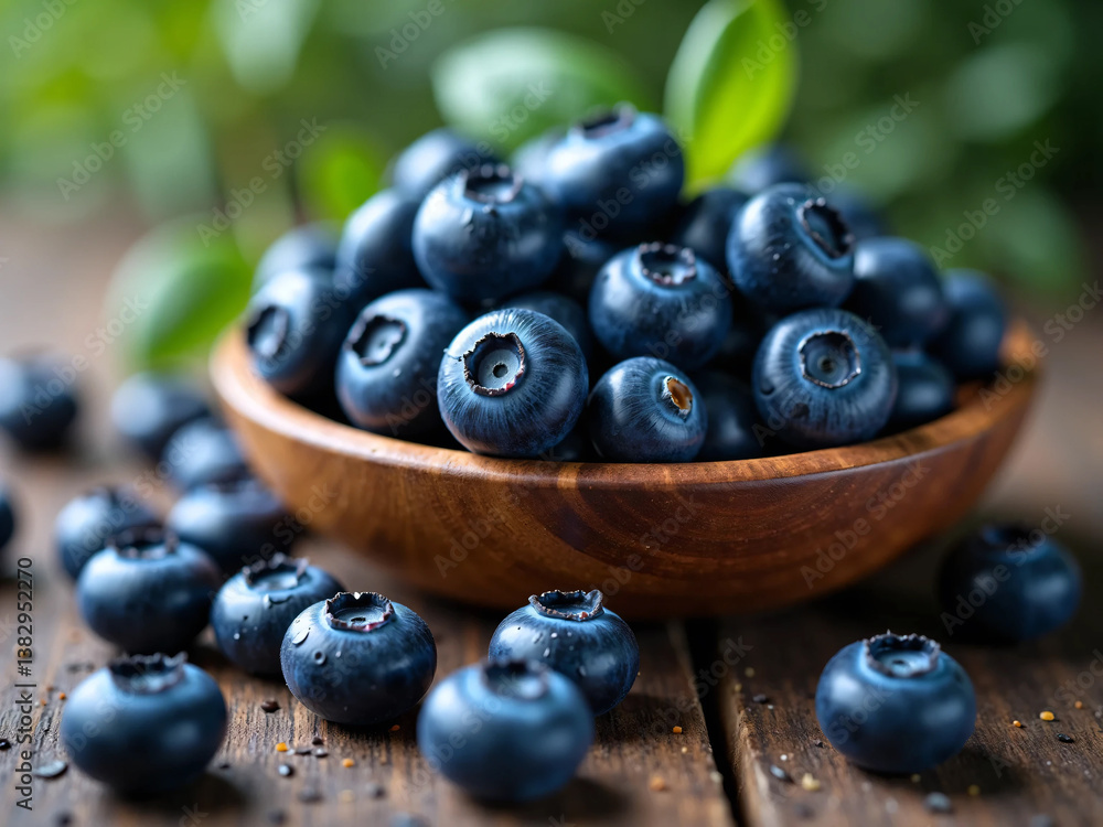 Fresh Blueberries in a Rustic Wooden Bowl – High-Resolution, Organic, Juicy, and Natural Superfood Photography for Commercial Food Advertising and Healthy Living Fresh Blueberries in a Rustic Wooden Bowl – High-Resolution, Organic, Juicy, and Natural Superfood Photography for Commercial Food Advertising and Healthy Living