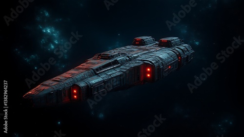 A decaying space colony overtaken by grotesque alien parasitic vines, glowing crimson tendrils bursting through shattered metal walls