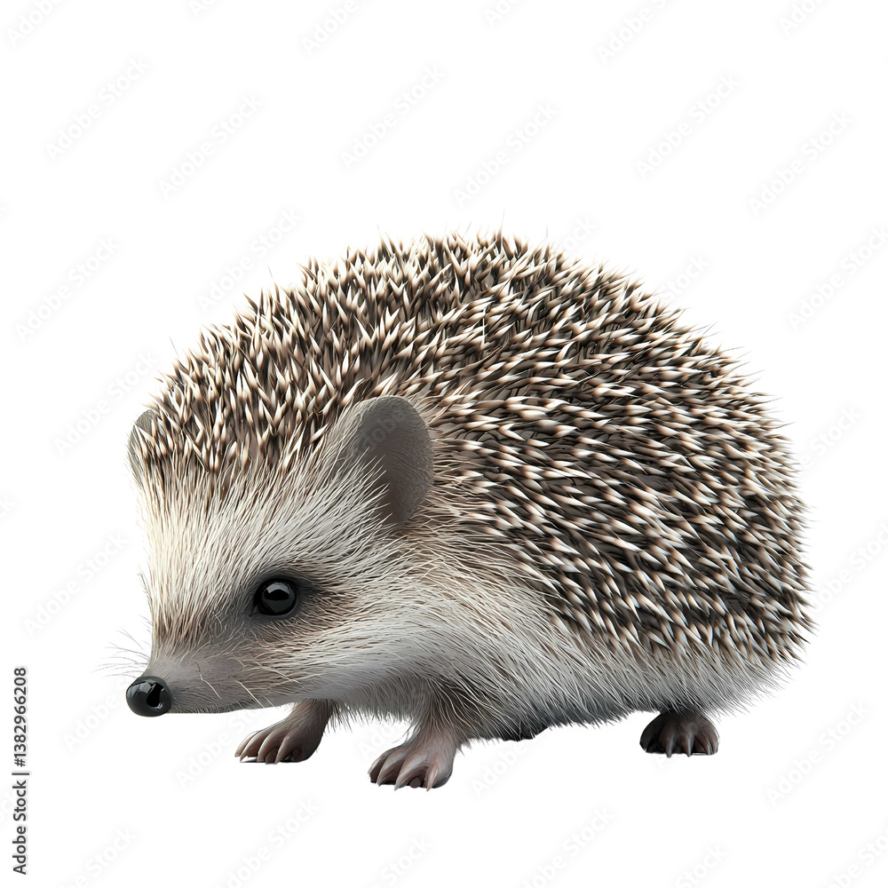 Cute Hedgehog With Spiky Fur Exploring Its Environment in a Curious Manner During the Day Cute Hedgehog With Spiky Fur Exploring Its Environment in a Curious Manner During the Day