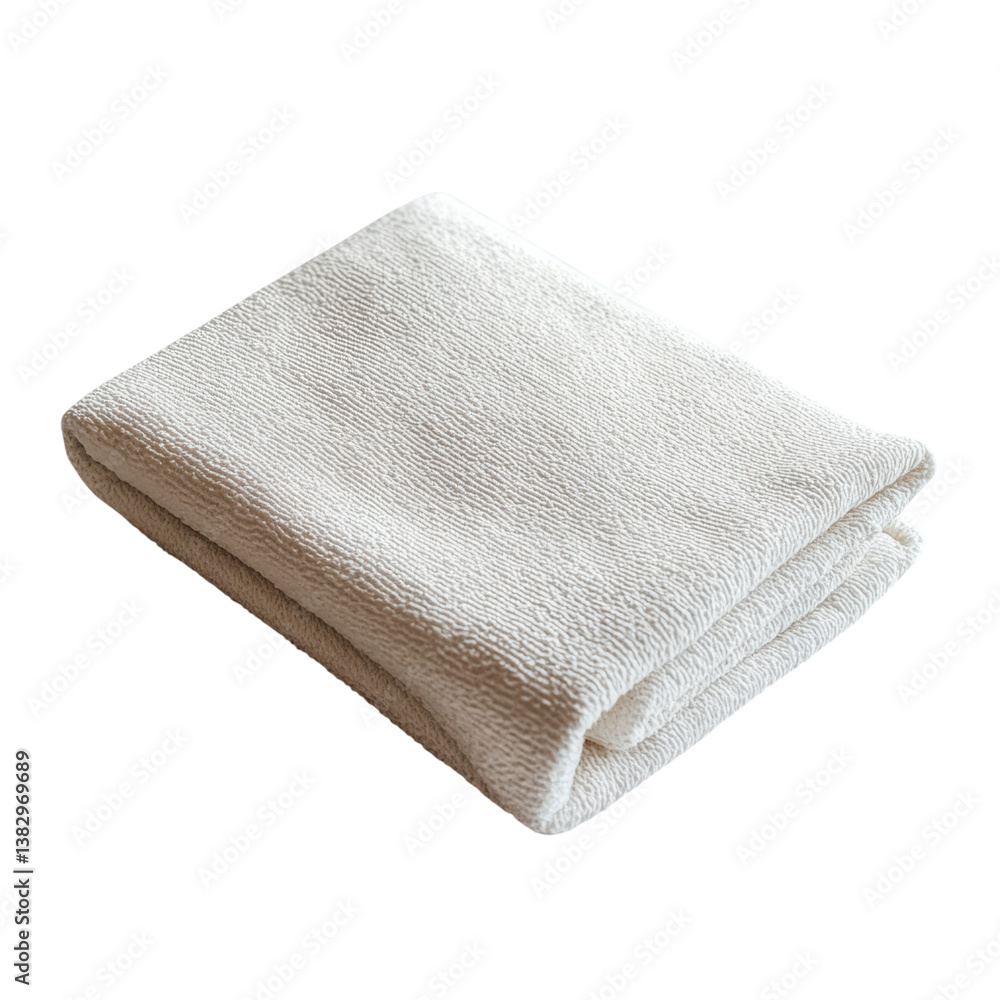 Soft and Comfortable White Towel Folded Neatly on a Surface for Spa, Bathroom, or Home Use for Relaxation, Cleanliness, and Luxury Comfort Soft and Comfortable White Towel Folded Neatly on a Surface for Spa, Bathroom, or Home Use for Relaxation, Cleanliness, and Luxury Comfort