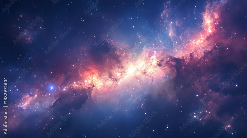 Stunning detailed view of the milky way galaxy in deep space featuring dense star clusters, interstellar dust, and cosmic nebulae in a vivid night sky for astronomy and space-themed backgrounds
Stunning detailed view of the milky way galaxy in deep space featuring dense star clusters, interstellar dust, and cosmic nebulae in a vivid night sky for astronomy and space-themed backgrounds
