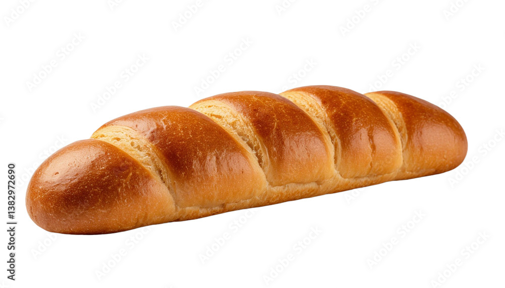 White bread loaf on transparent background, generated by AI White bread loaf on transparent background, generated by AI