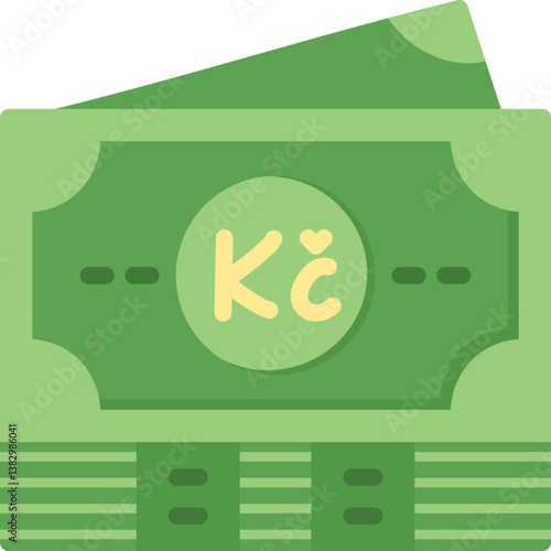 Czech Republic Koruna Note Icon