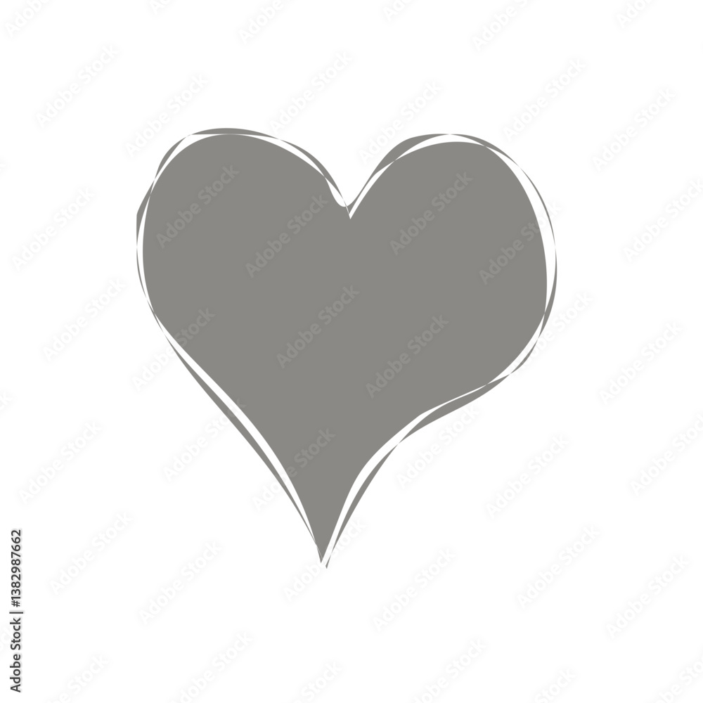 grey heart vector grey heart vector